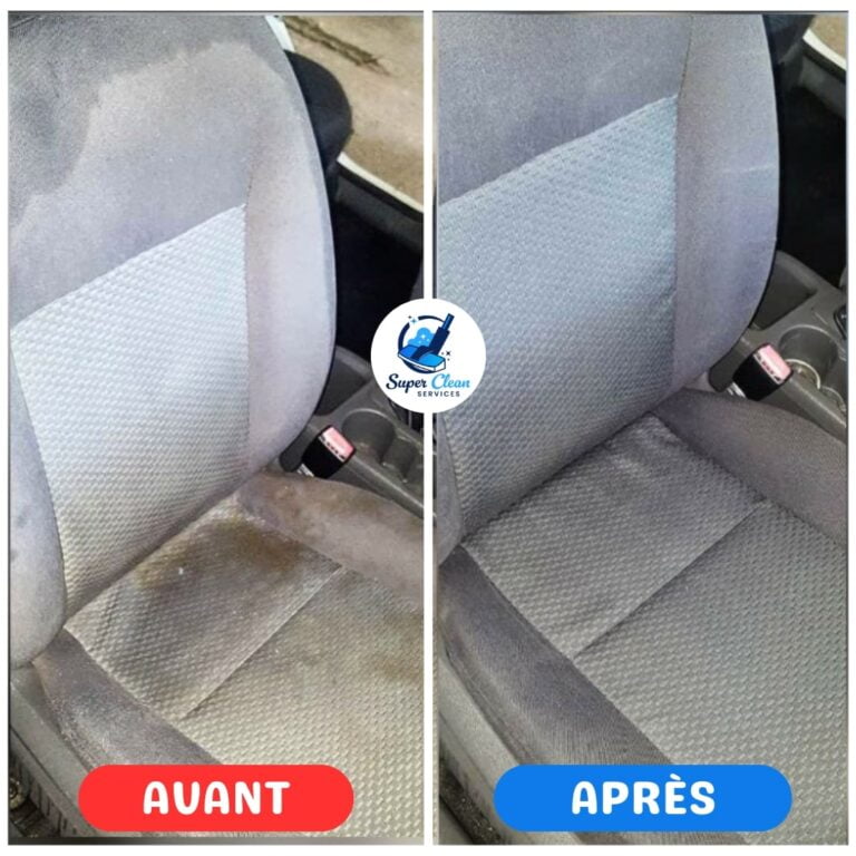 Nettoyage sièges de voiture